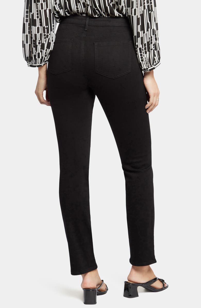 NYDJ Sheri Slim Straight Leg Jeans, Alternate, color, Black