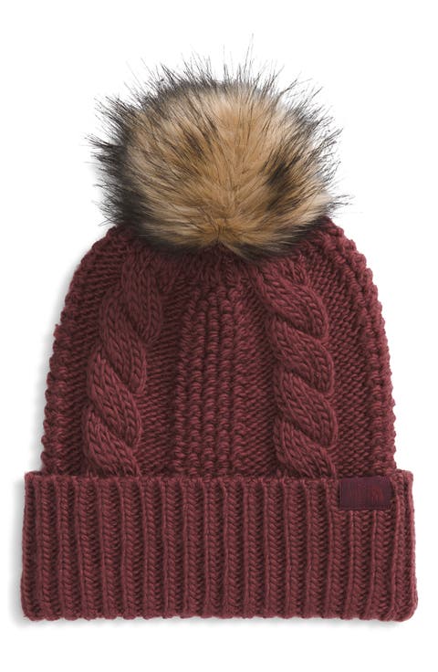 Oh Mega Faux Fur Pompom Beanie