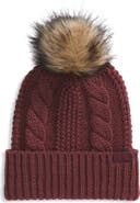 The North Face Oh Mega Faux Fur Pompom Beanie