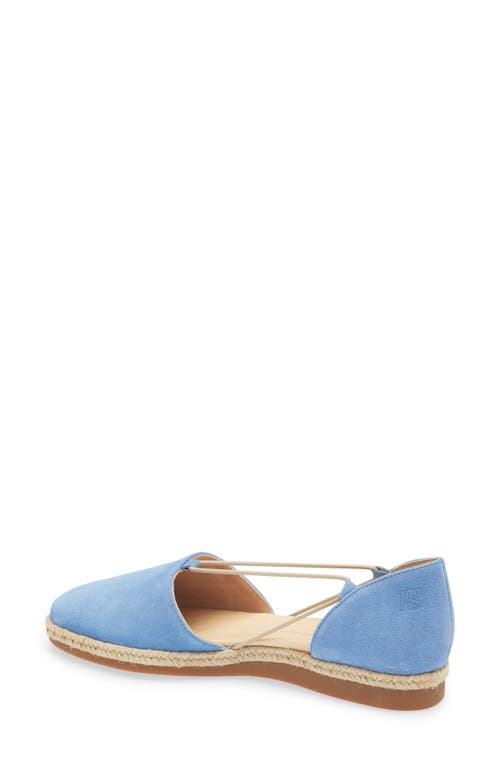 Paul Green Alegra Flat In Pacific Soft Suede