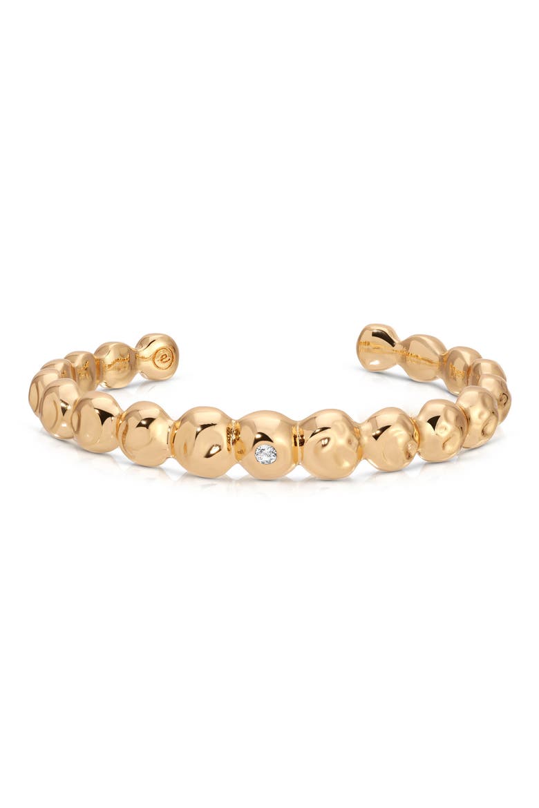 Molten Sphere Cuff Bracelet, Main, color, GOLD