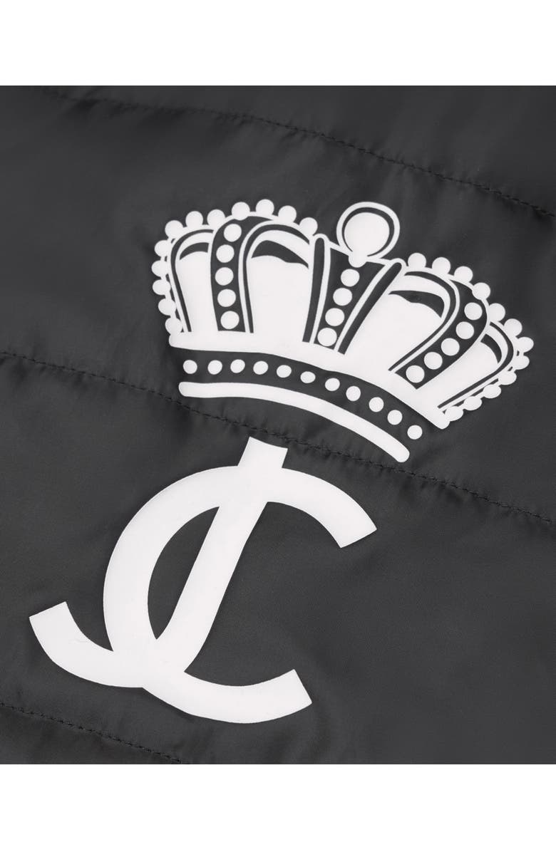 Juicy Couture Faux Fur Hooded Pet Coat, Alternate, color, Black