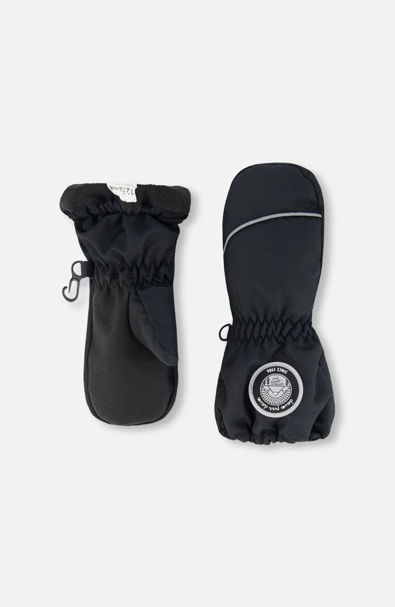 Deux par Deux Kids Unisex Winter Mittens Play, Main, color, Black