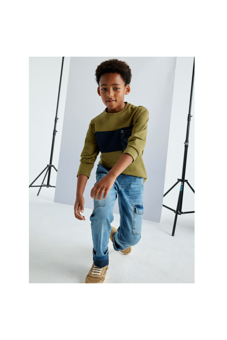 T-Shirt with Pocket, Alternate, color, Olive Green