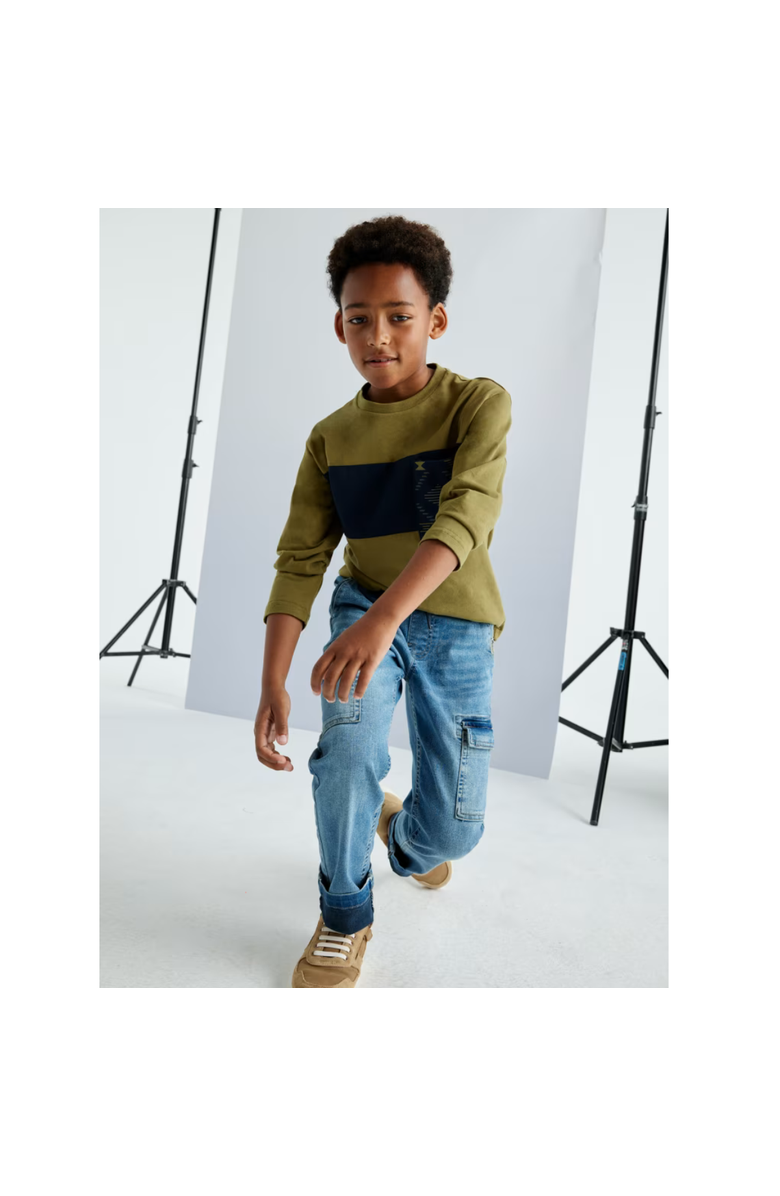 Mayoral T-Shirt with Pocket, Alternate, color, Olive Green