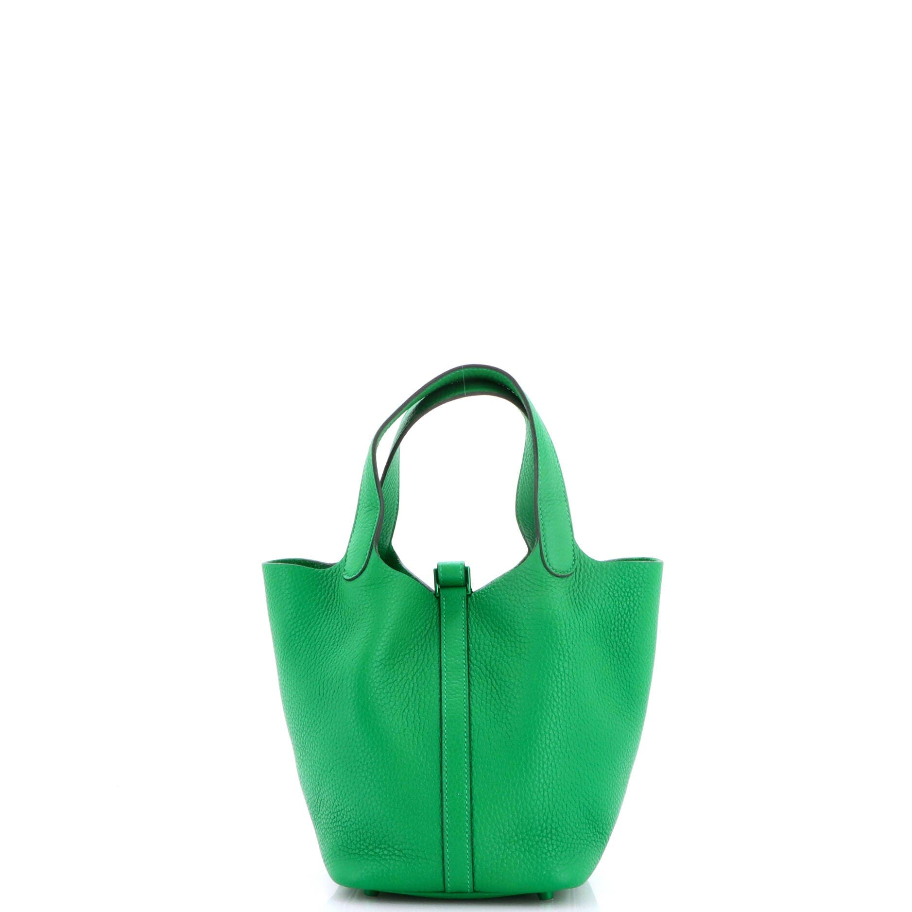 Monochrome Picotin Lock Bag Clemence PM, Alternate, color, Green