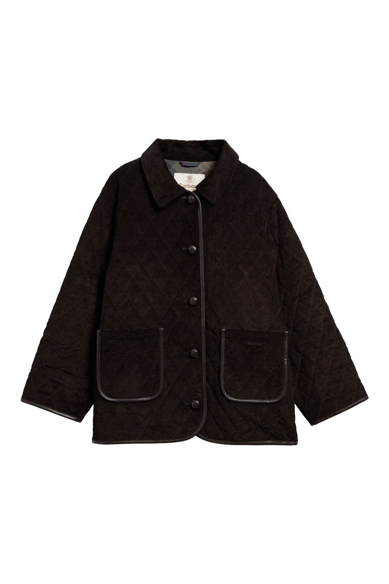 Marlow Quilted Jacket, Main, color, DK BROWN/ SHADOW CLASSIC