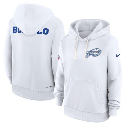 Women's Nike White Buffalo Bills 2025 Rivalries Collection Standard Issue Sideline Dri-FIT Hoodie