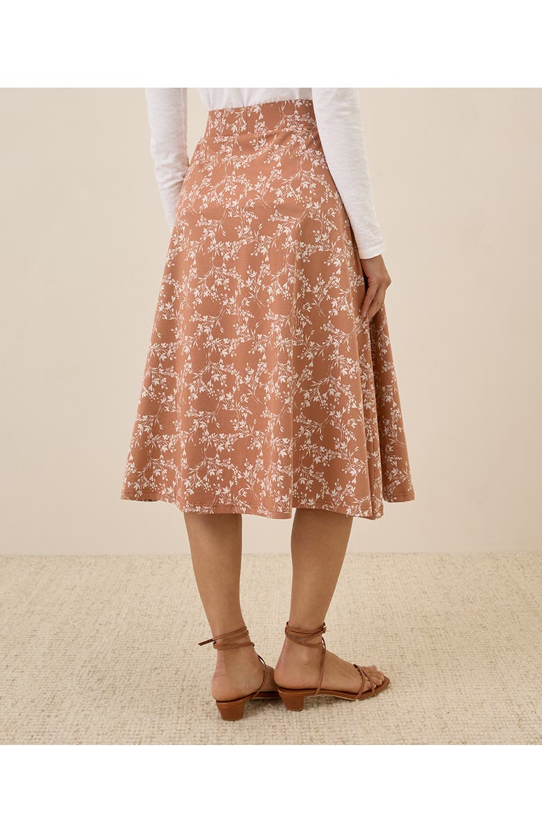 Pact Fit & Flare Midi Skirt, Alternate, color,