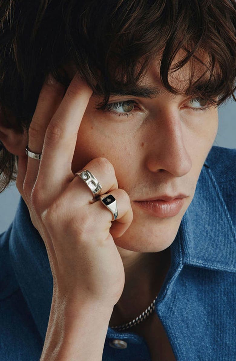 Serge DeNimes Silver Zeus Ring, Alternate, color, 