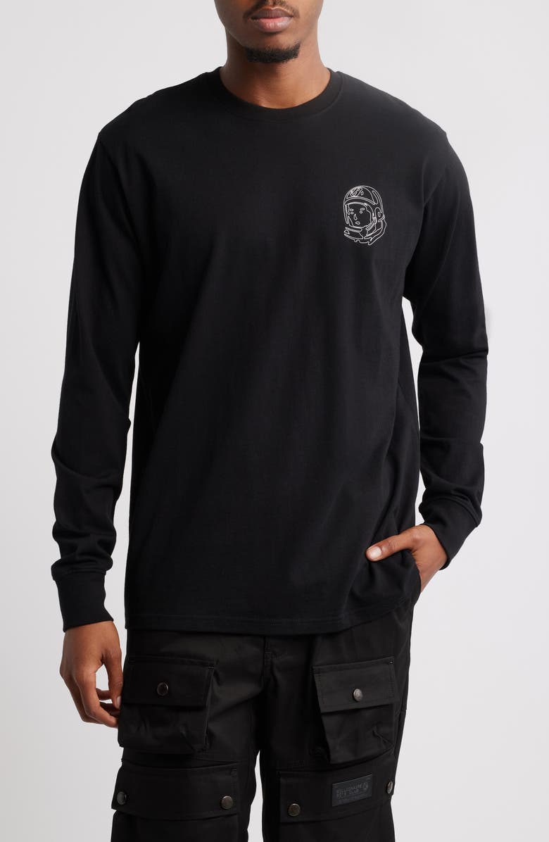 Billionaire Boys Club Line Helmet Long Sleeve Graphic T-Shirt, Main, color, 