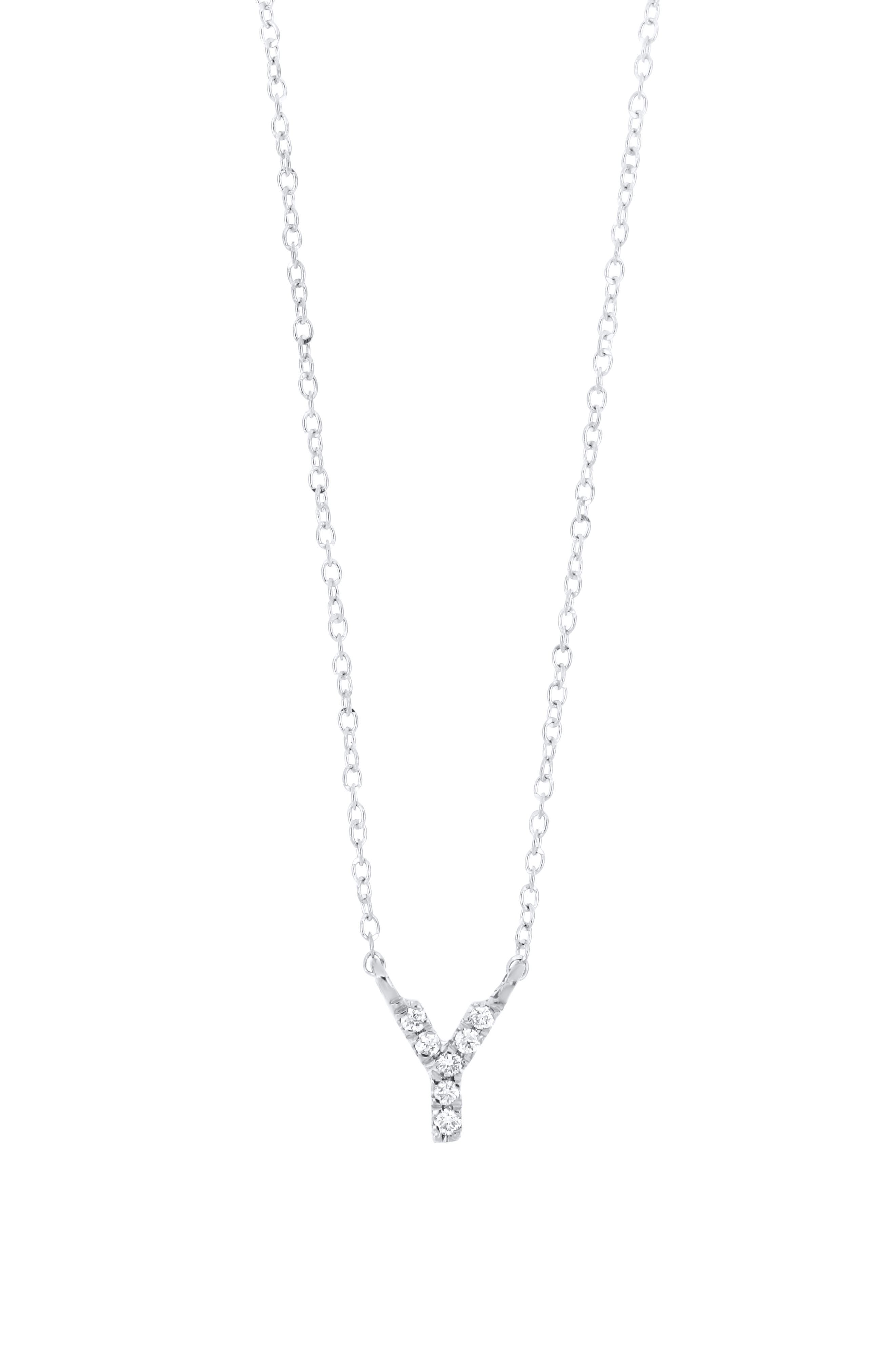18K WHITE GOLD - Y