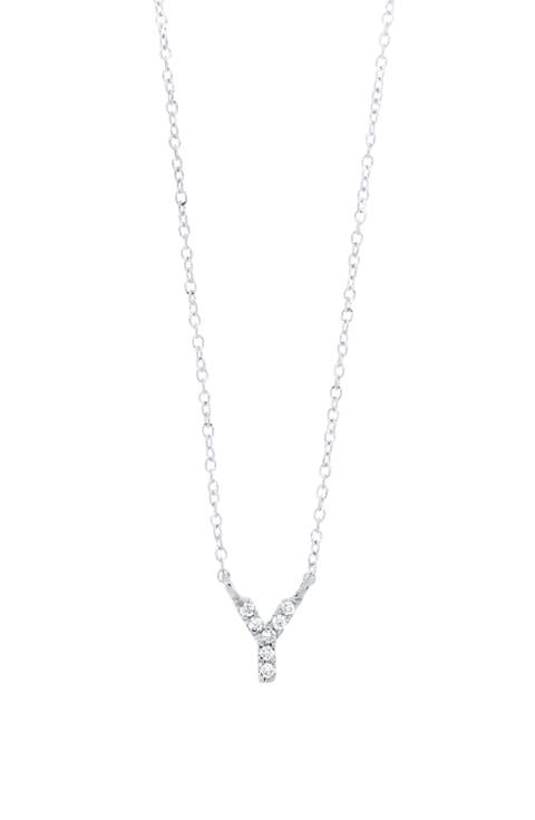 Icon Diamond Initial Pendant Necklace