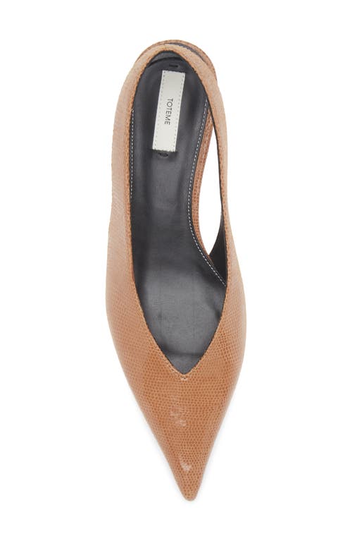 Totême Toteme Snakeskin Embossed Wedge Pump In Animal Print