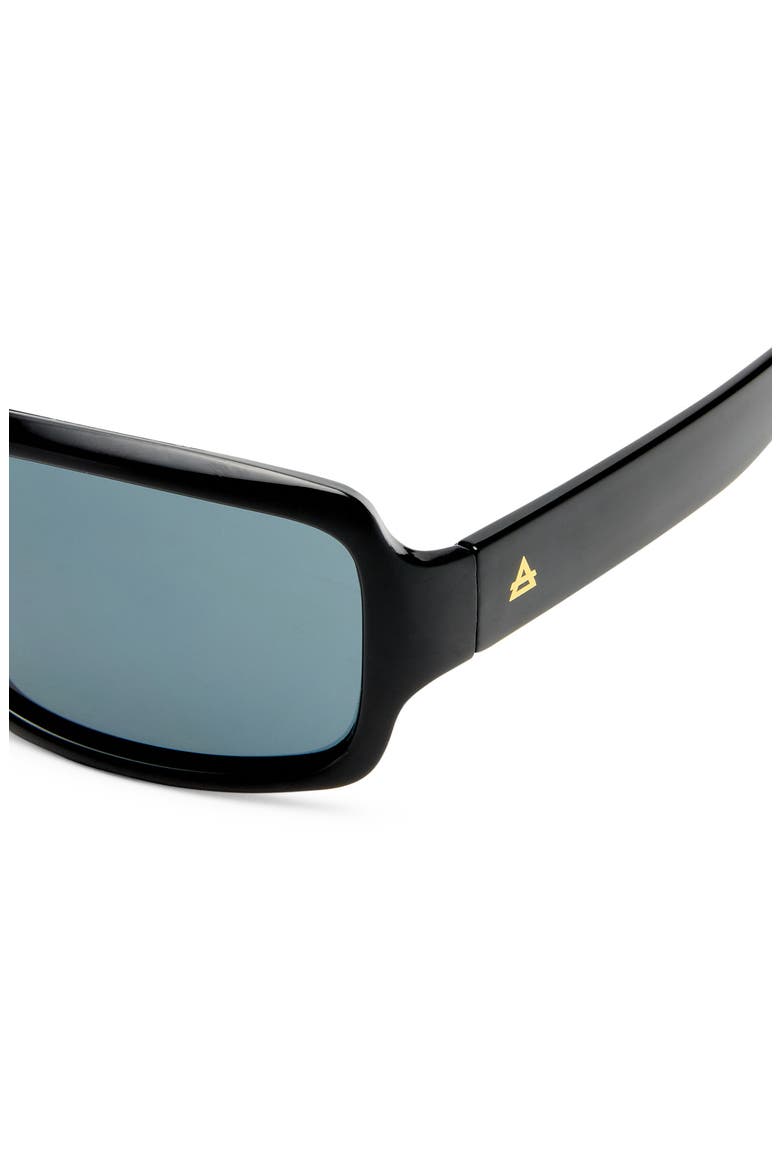 Ignite 52mm Rectangular Sunglasses, Alternate, color, BLACK / SMOKE MONO