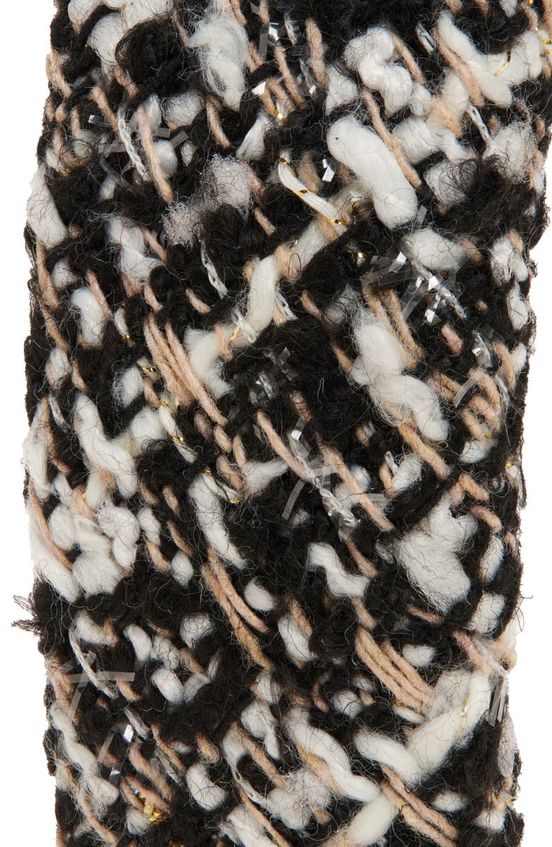 Tasha Padded Metallic Tweed Headband, Alternate, color, Black Multi