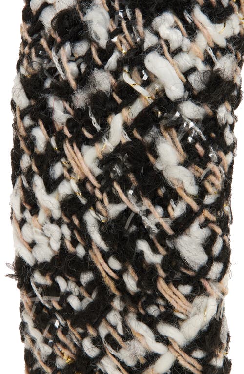 Tasha Padded Metallic Tweed Headband In Gray