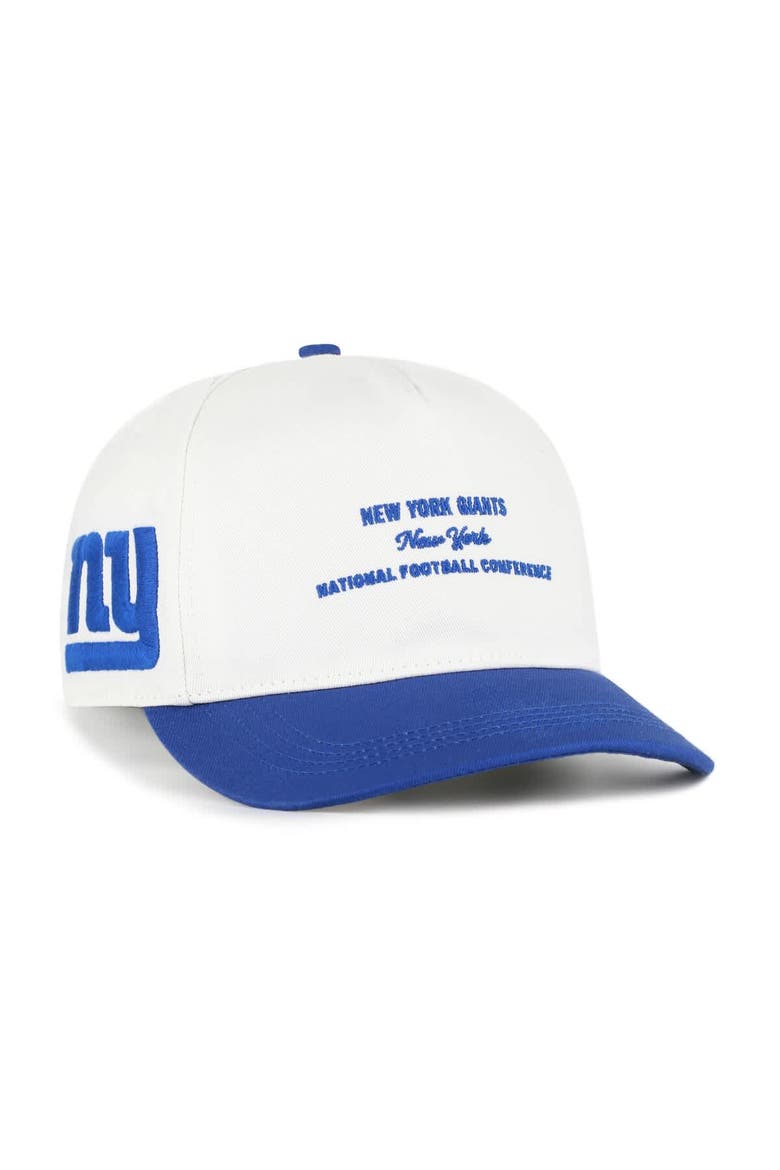 Men's '47  White New York Giants Contemporary Two-Tone Hitch Adjustable Hat, Main, color, White