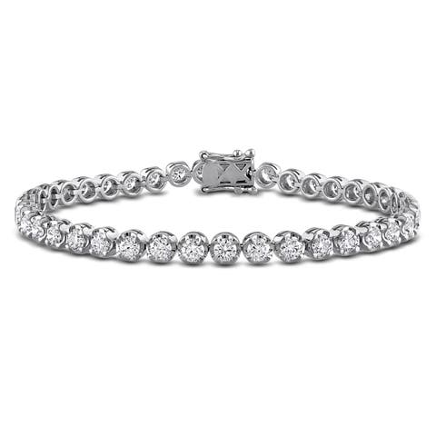 4 1/5ct. t.w. Lab-Grown Diamond Tennis Bracelet 14k
