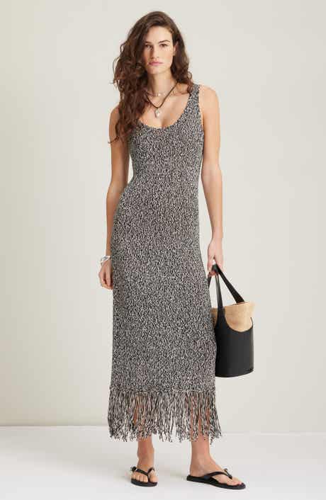 Nordstrom Fringe Maxi Sweater Dress