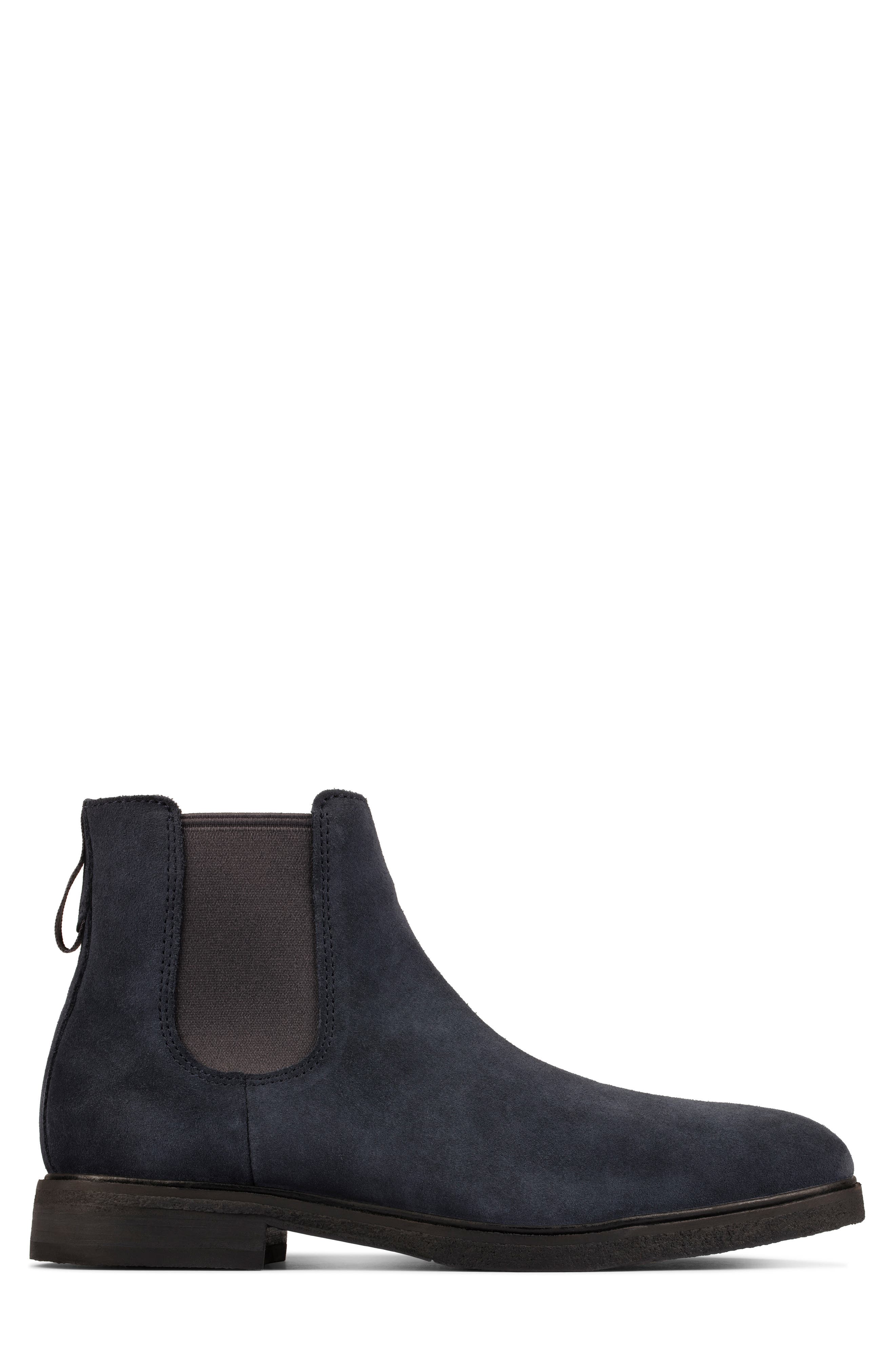 Clarkdale Gobi Chelsea Boot, Alternate, color, NAVY SUEDE