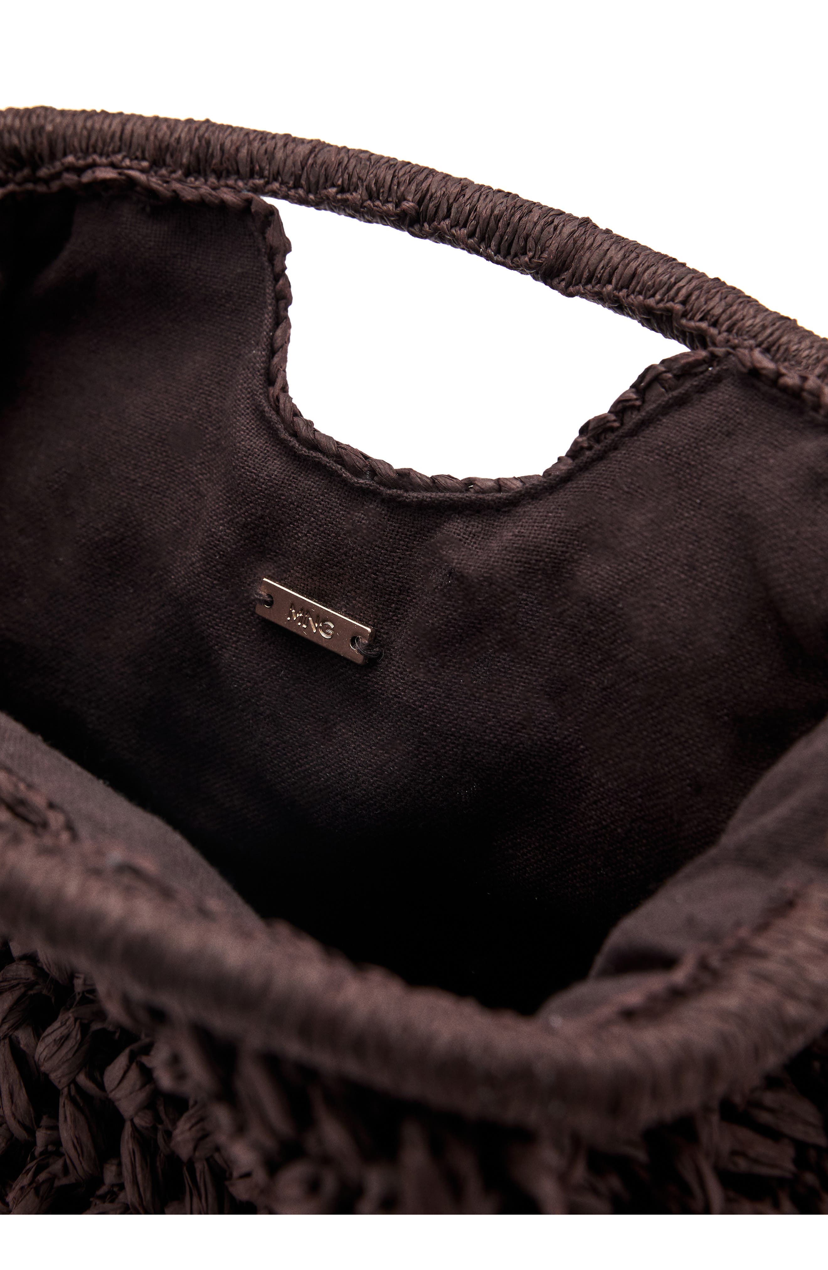 MANGO Natural Fiber Frame Clutch, Alternate, color, 