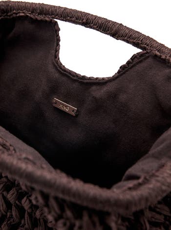 Natural Fiber Frame Clutch