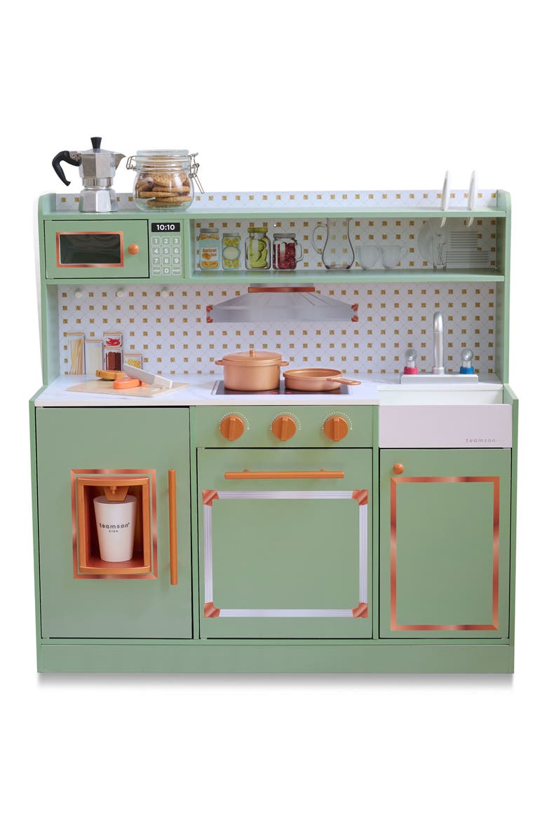 Little Chef St. Louis Play Kitchen & Accessories, Main, color, GREEN