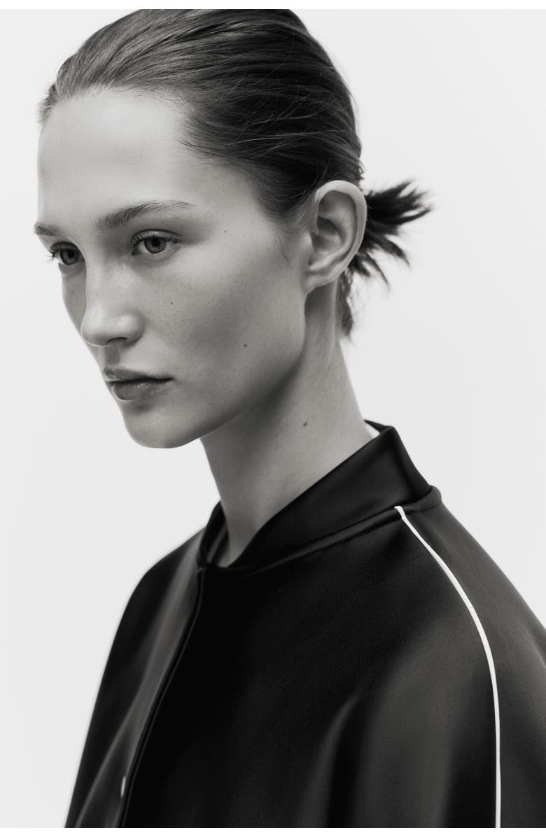 H&M Bomber Jacket, Alternate, color, Navy Blue