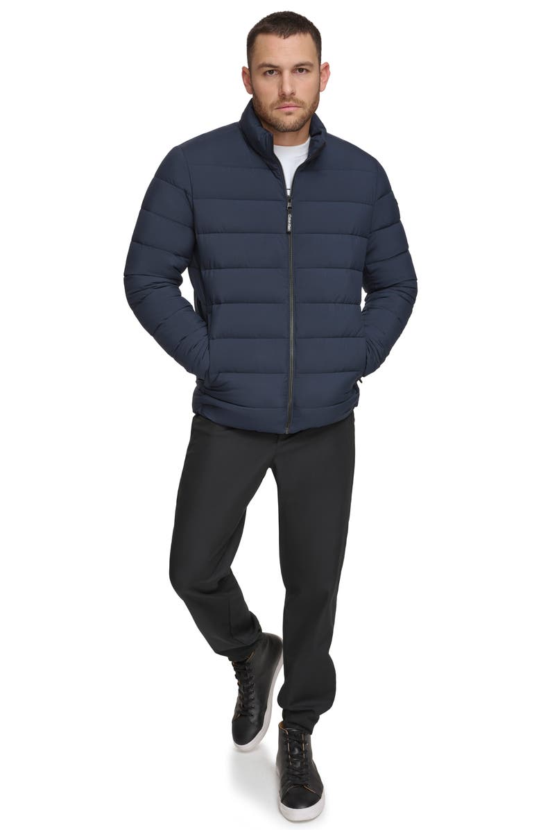Calvin Klein Stretch Puffer Jacket, Alternate, color, True Navy