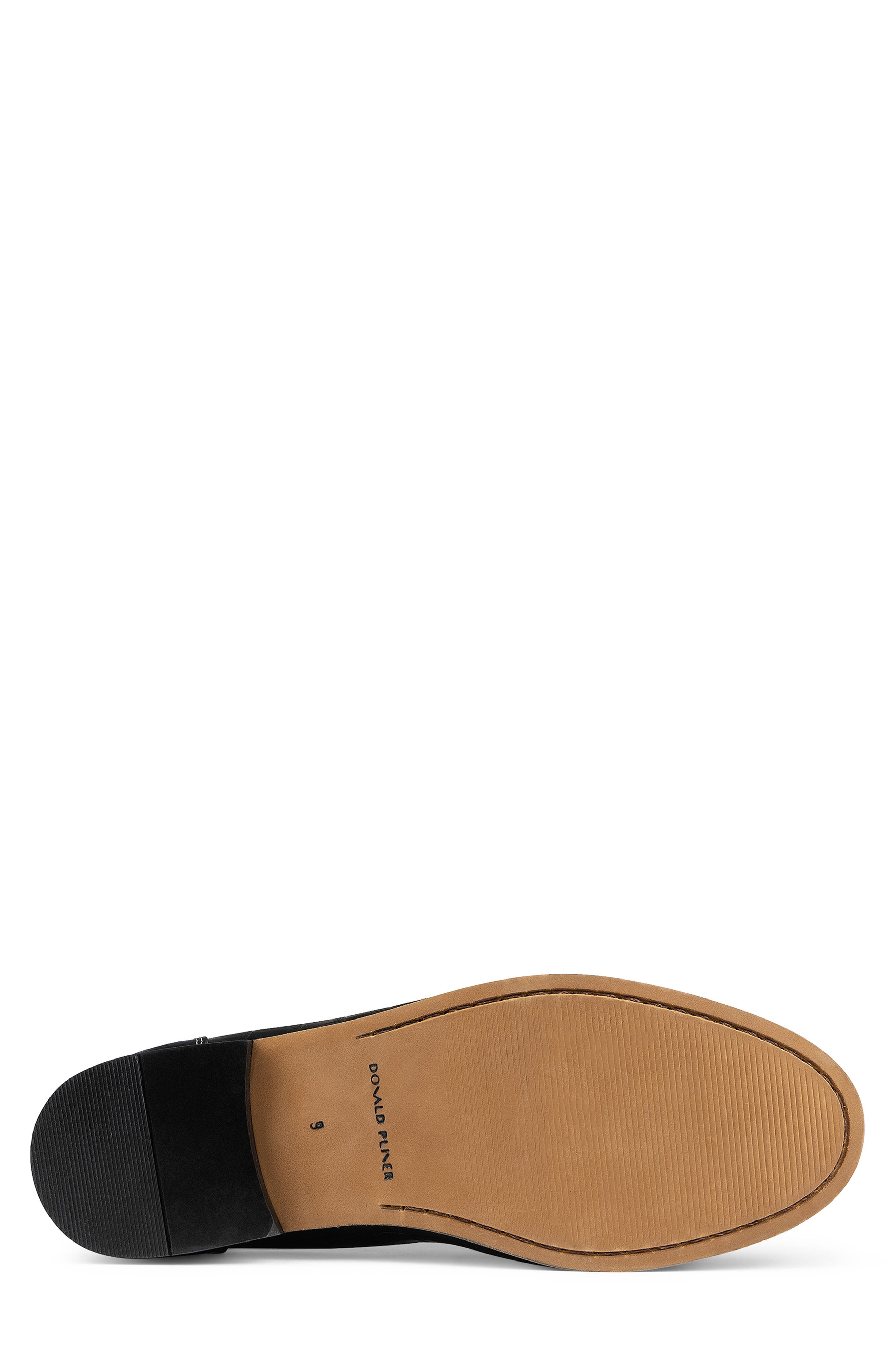 Donald Pliner Croc Embossed Bit Loafer, Alternate, color, Black