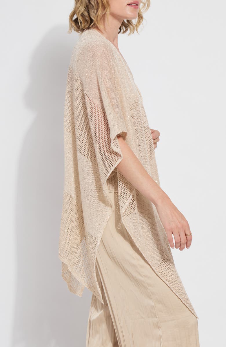 Lysse Riva Mesh Sequin Shrug, Alternate, color, Chablis Sequins