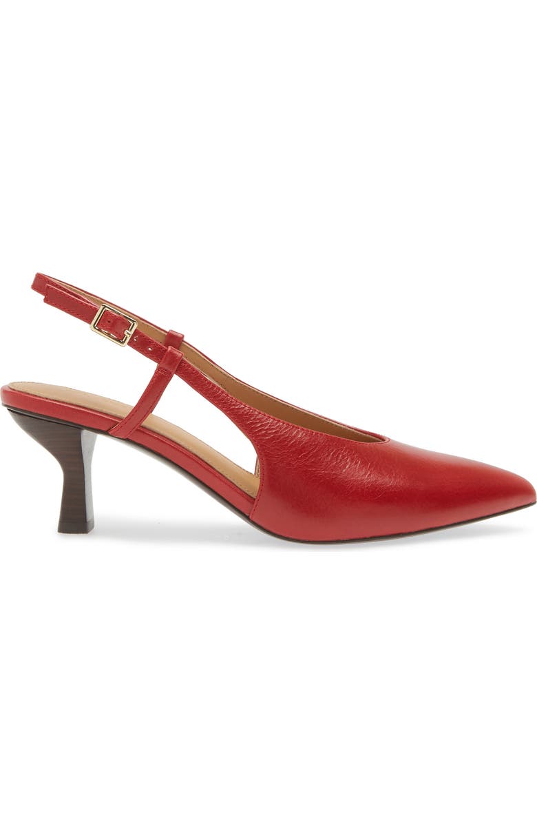 Madewell The Debbie Slingback Pump, Alternate, color, Bright Ember