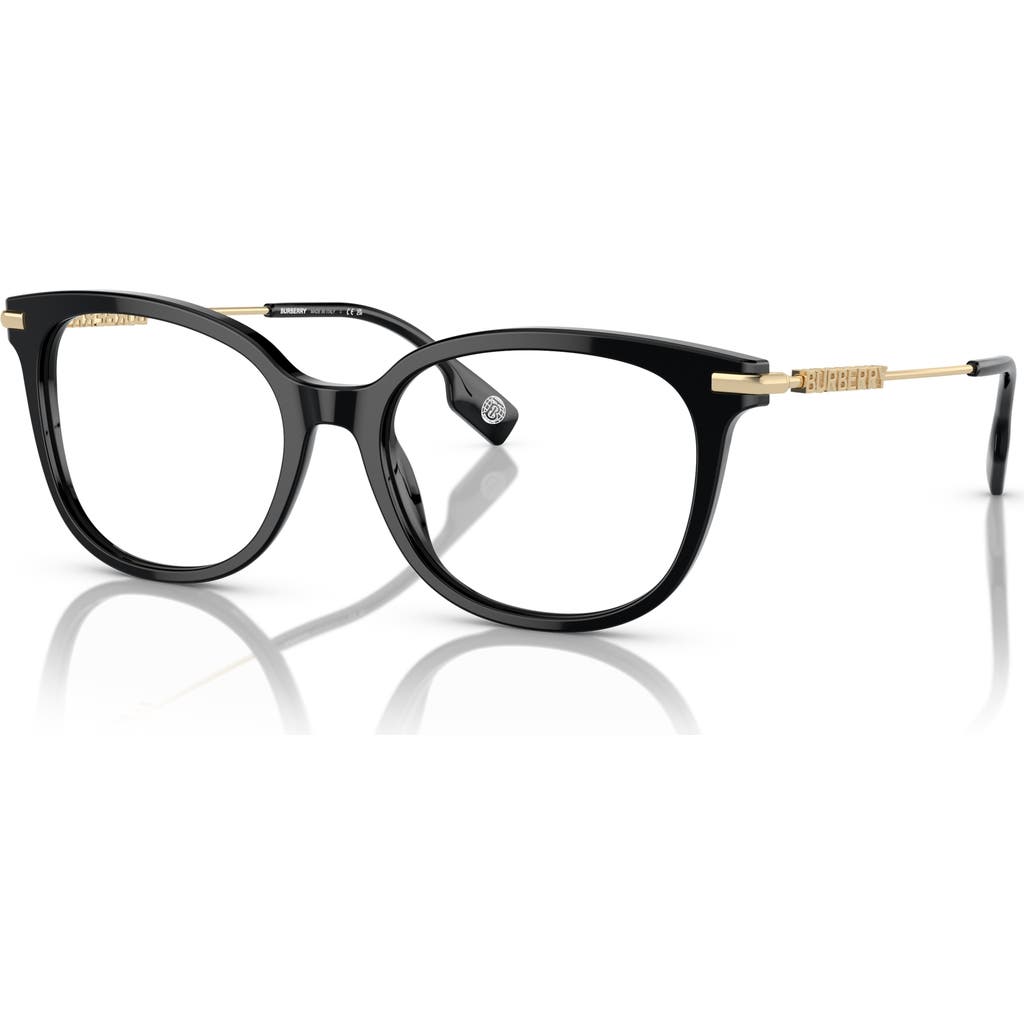 Burberry 53mm Square Optical Glasses In Black