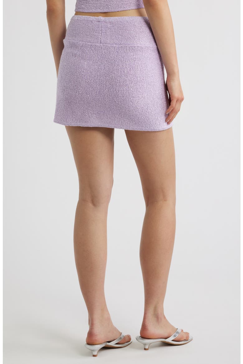 Mini Twist Sarong Skirt, Alternate, color, LILAC GLIMMER