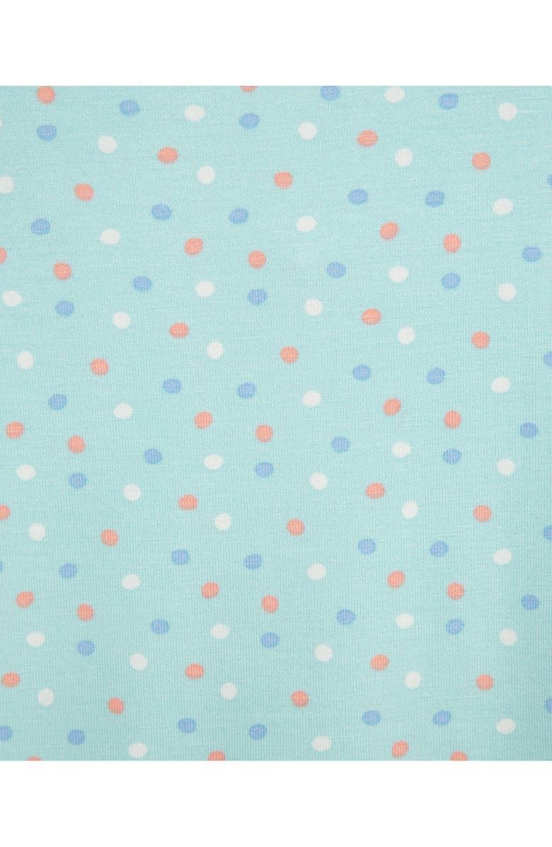 Little Me Unicorn 4-Piece Pajamas, Alternate, color, Aqua