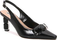 LADY COUTURE Jewel Heel Slingback Pump
