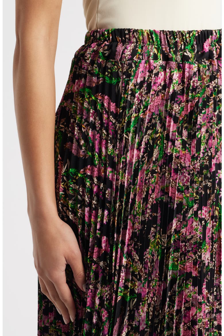 Luca Pleated Midi Skirt, Alternate, color, PINK