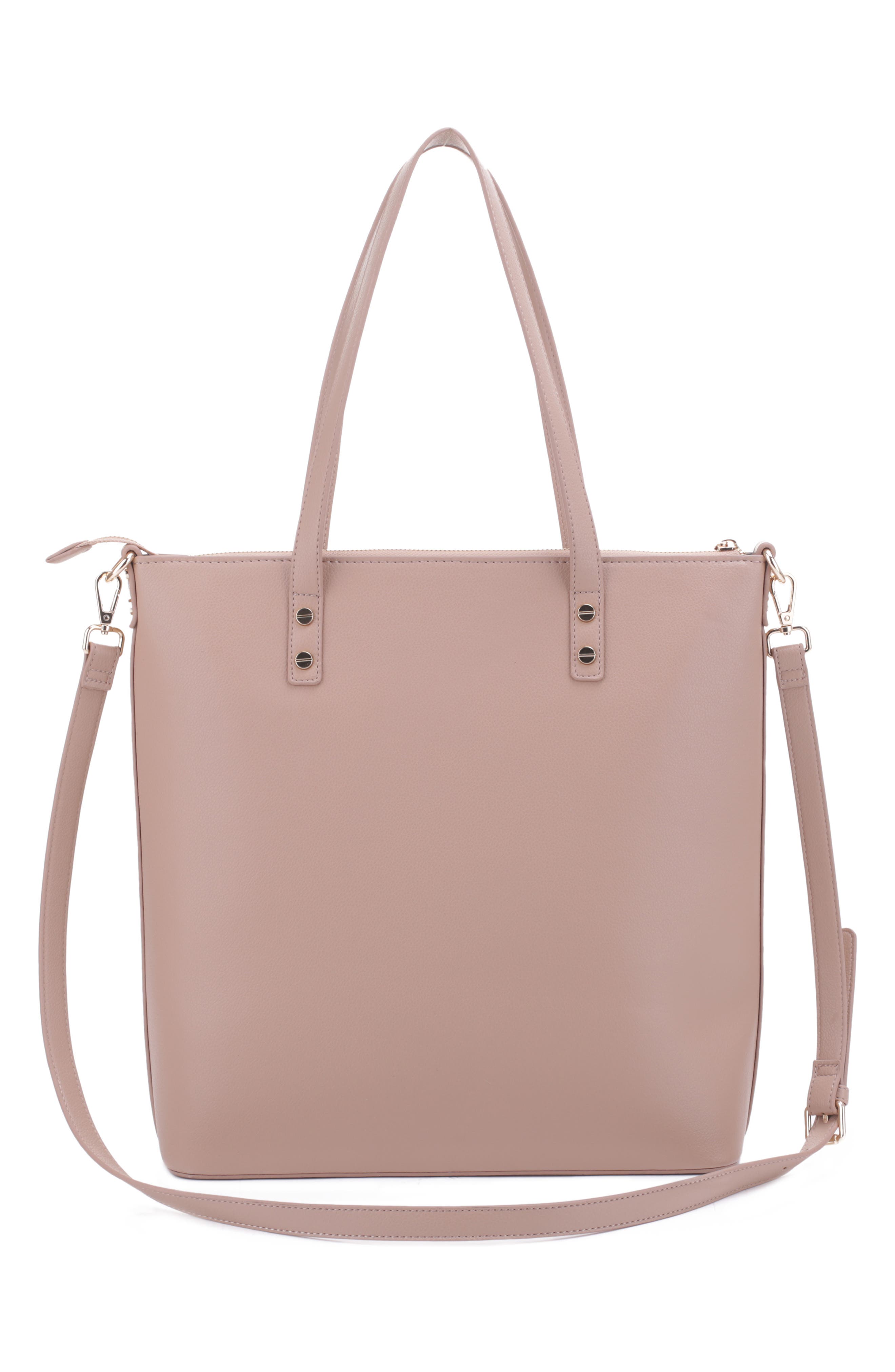 Mali + Lili Ashley Recycled Vegan Leather Everyday Tote, Alternate, color, 