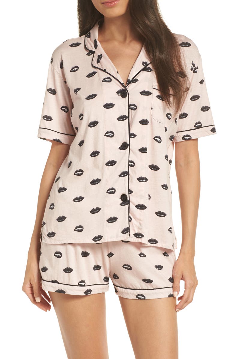 PJ Salvage Give Love Short Pajamas, Main, color,
