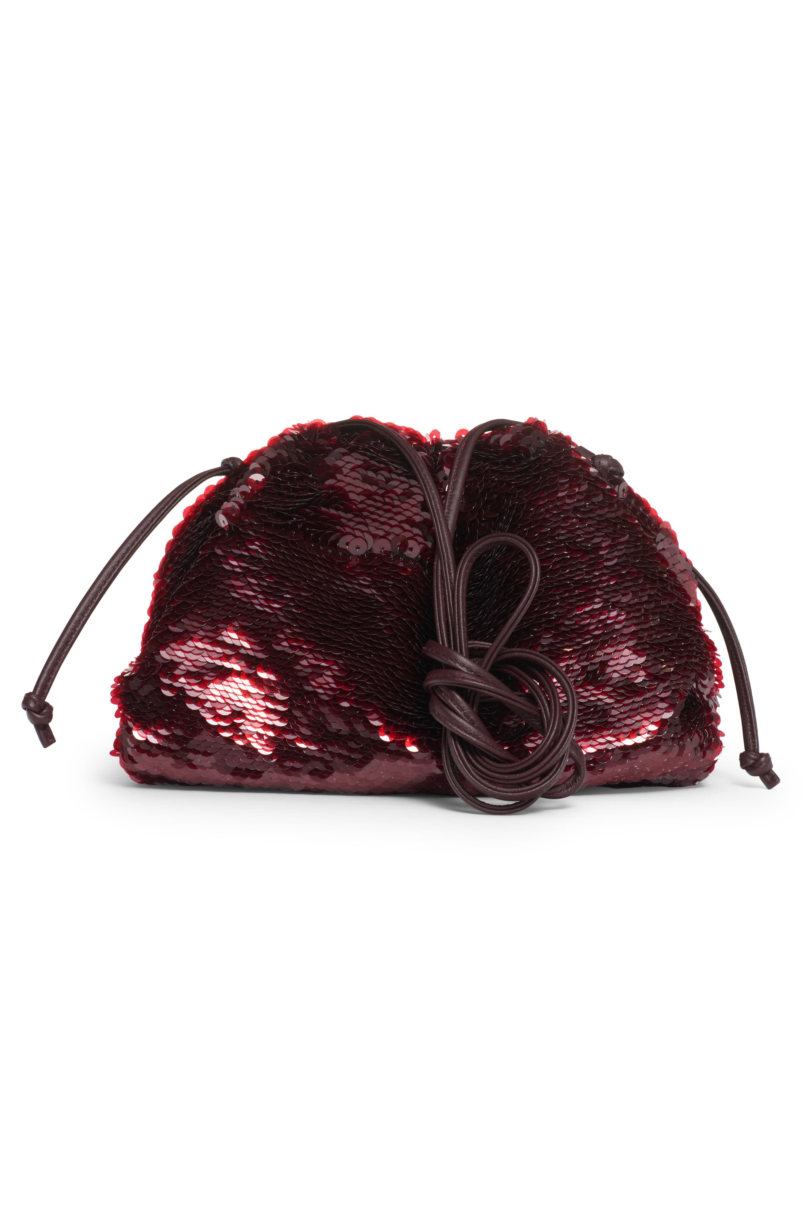 The Mini Pouch Sequin Crossbody Bag, Alternate, color, 2263 DARK BAROLO/ BAROLO-G