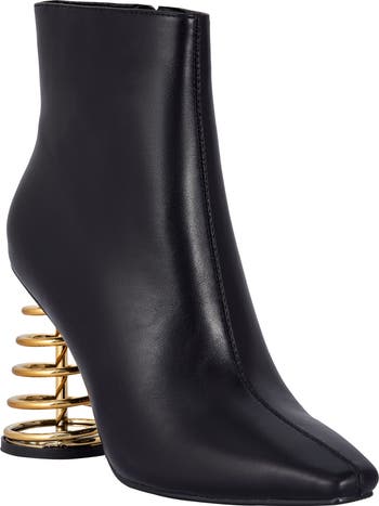 Slinky Coiled Heel Boot
