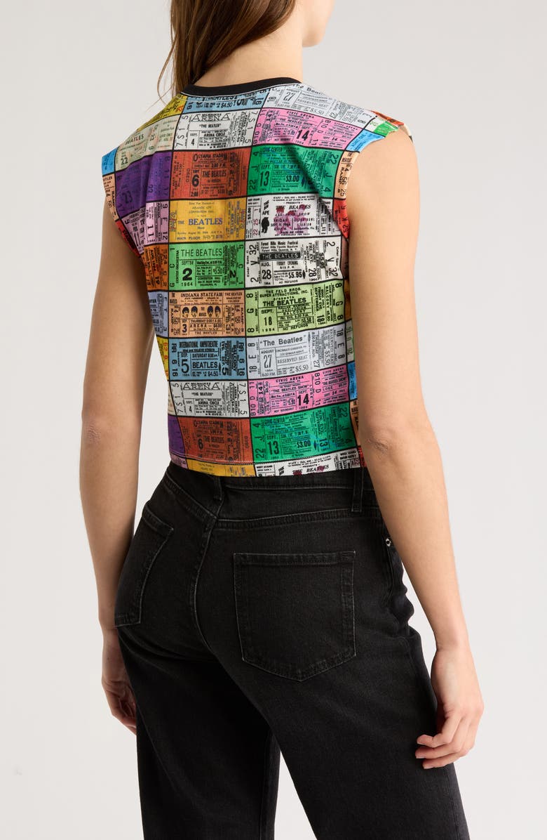 Alice + Olivia x The Beatles Micah Muscle Tank, Alternate, color,