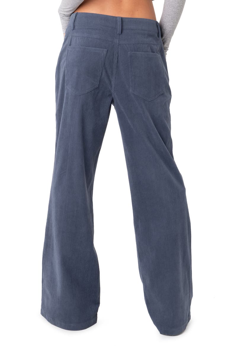 Dawn High Waist Wide Leg Corduroy Pants, Alternate, color, BLUE
