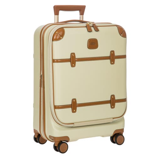 Bric's Bellagio 3.0 21" Carry-on Expandable Spinner W/pocket In White