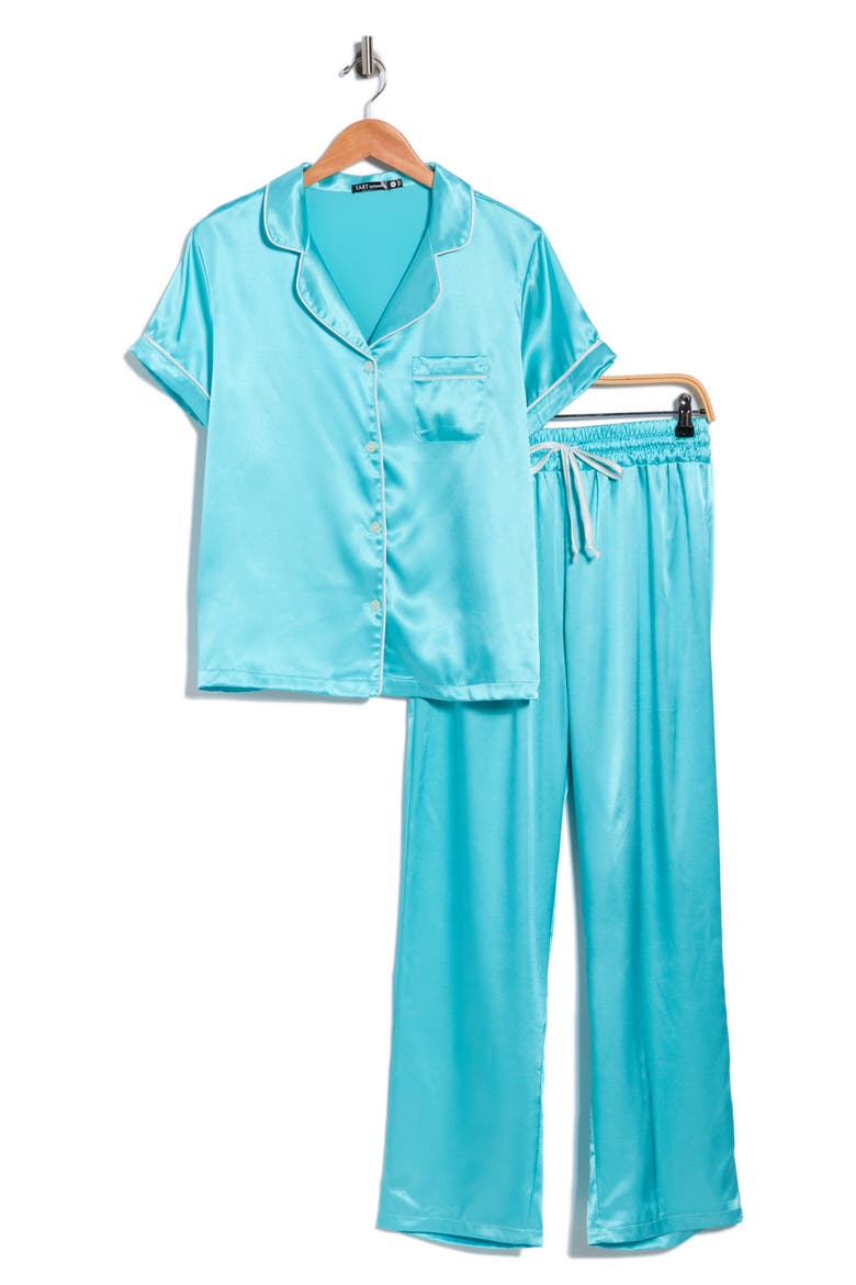 Ginnie Long Pajamas, Alternate, color, BLUE RADIANCE