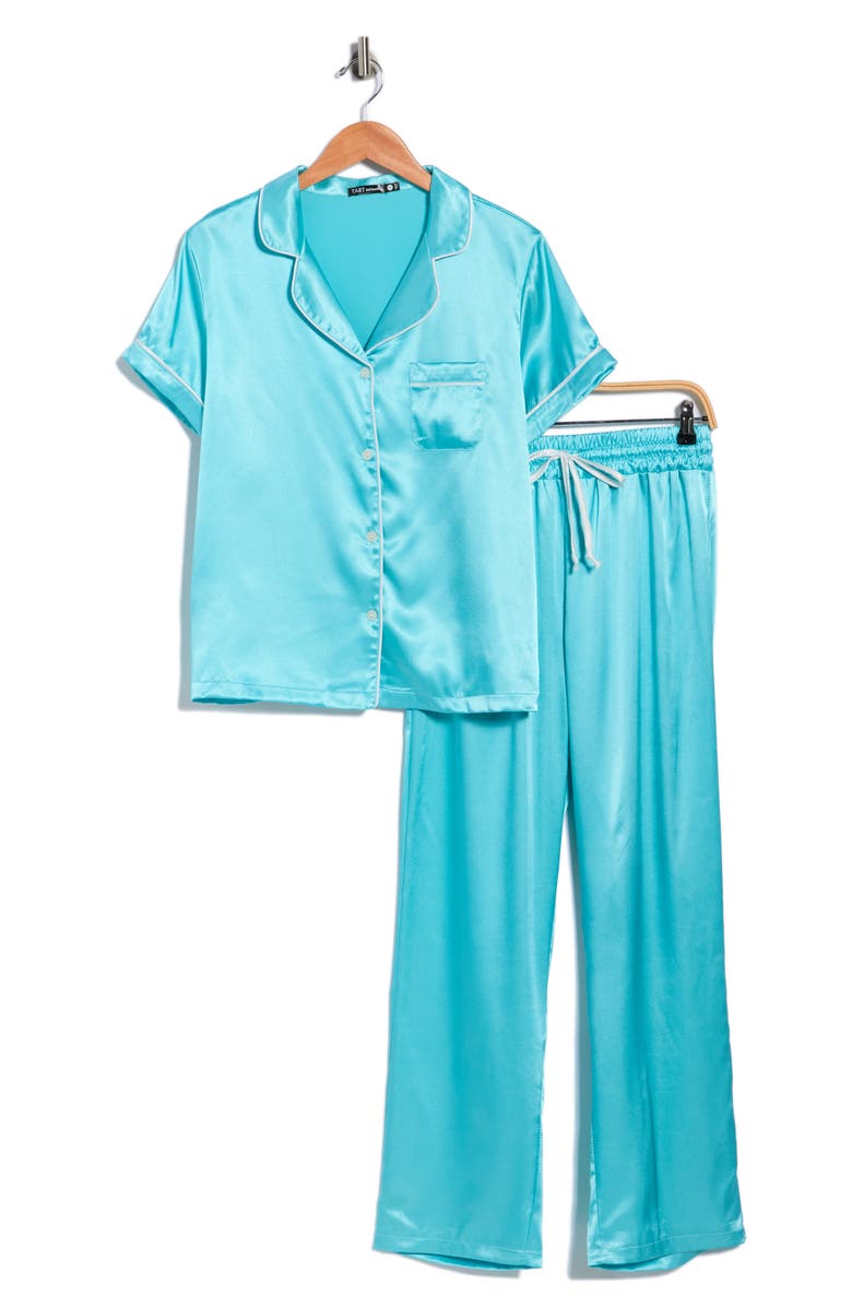 Tart Ginnie Long Pajamas, Alternate, color, Blue Radiance