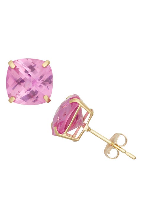 10K Gold Solitaire Stud Earrings