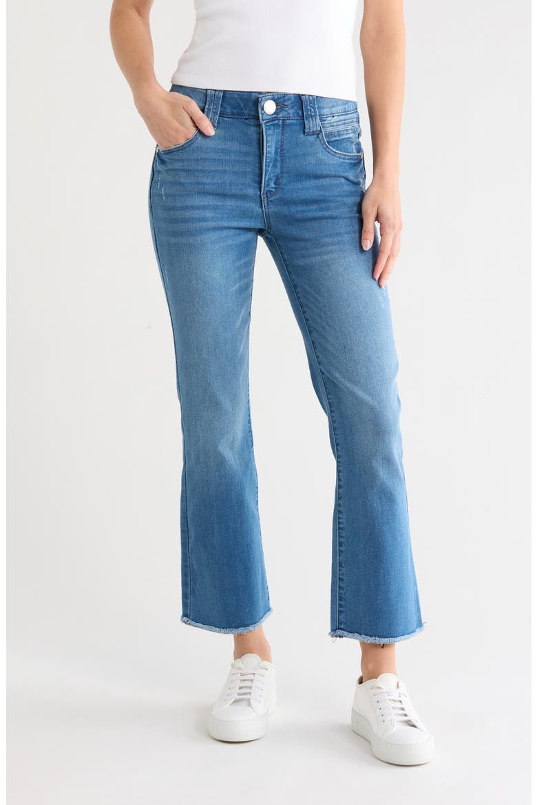Crop Itty Bitty Flare Leg Jeans, Main, color, BLUE VINTAGE