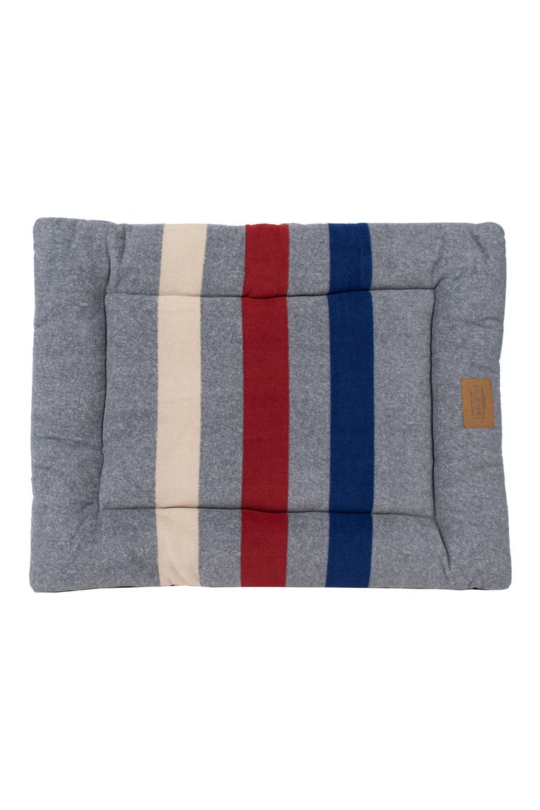 Fleece Comfort Cushion, Alternate, color, CABIN STRIPE GRAY